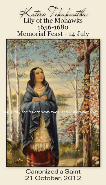 Kateri Tekakwitha Canonization Magnet